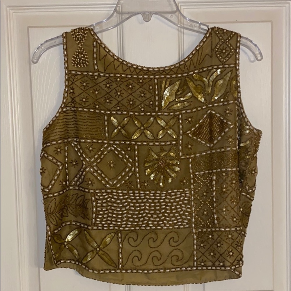 Vintage beaded sequin top - MISS  ELLIETTE